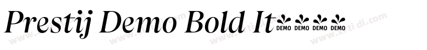 Prestij Demo Bold It字体转换